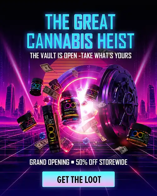 LOOT Great Cannabis Heist store promotion